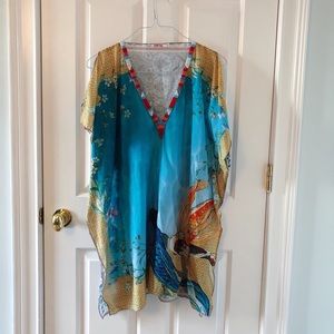 Johnny Was Beaded Koi Coverup